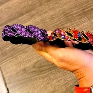 Rhinestone Bun Wraps